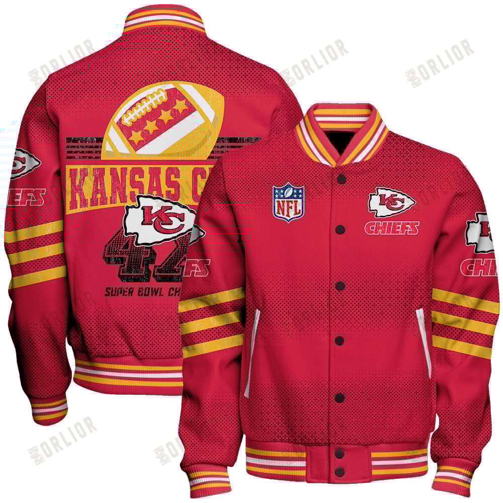 Kansas City Chiefs Football Team Proud Of Every Championship Win Unisex Varsity Jacket