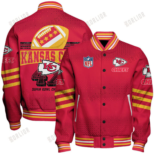Kansas City Chiefs Football Team Proud Of Every Championship Win Unisex Varsity Jacket