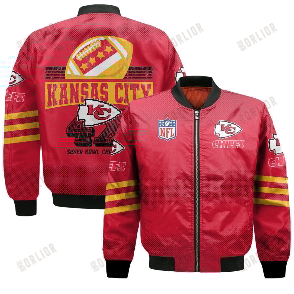Kansas City Chiefs Football Team Proud Of Every Championship Win Bomber Jacket