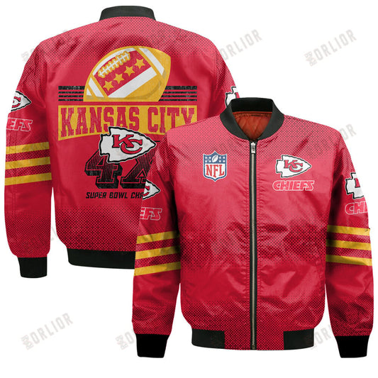 Kansas City Chiefs Football Team Proud Of Every Championship Win Bomber Jacket