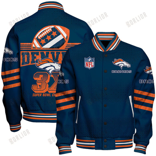 Denver Broncos Football Team Proud Of Every Championship Win Unisex Varsity Jacket