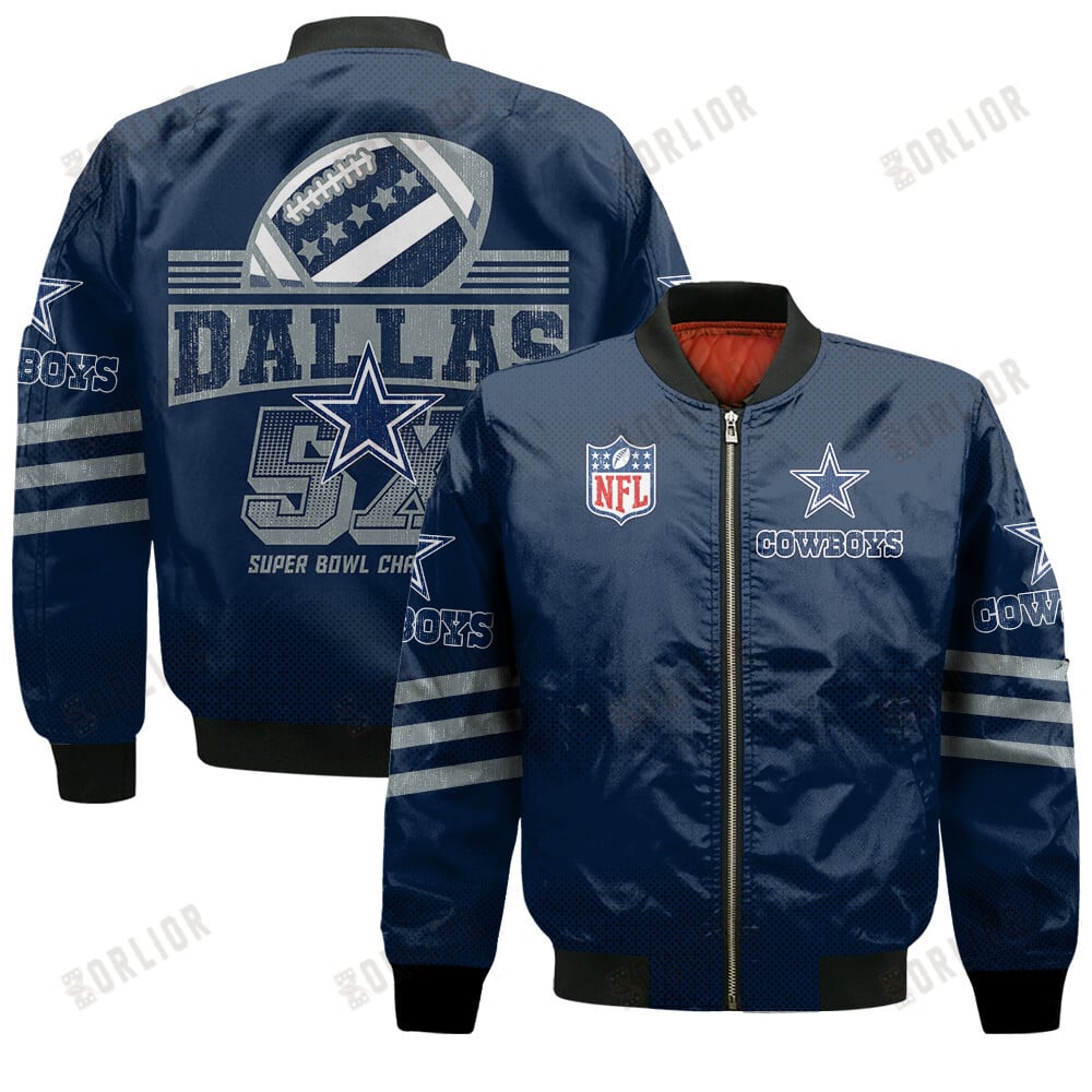 Dallas Cowboys Football Team Proud Of Every Championship Win Bomber Jacket