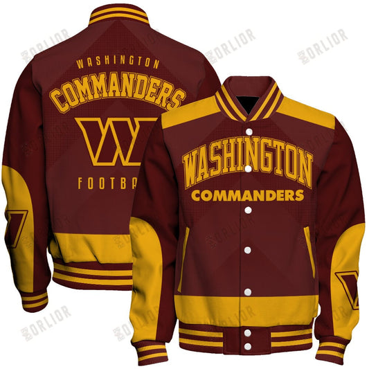 Washington Commanders Football Team 2024 - 25 Stay Ahead Of The Trend Unisex Varsity Jacket