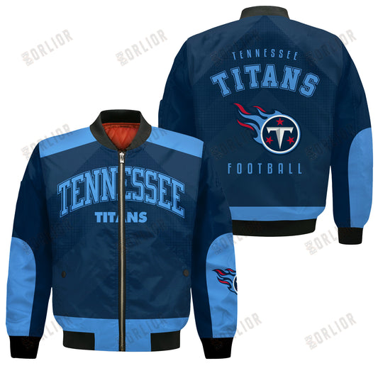 Tennessee Titans Football Team 2024 - 25 Stay Ahead Of The Trend Bomber Jacket
