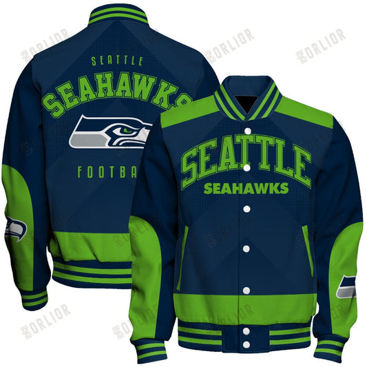 Seattle Seahawks Football Team 2024 - 25 Stay Ahead Of The Trend Unisex Varsity Jacket