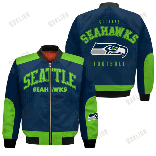 Seattle Seahawks Football Team 2024 - 25 Stay Ahead Of The Trend Bomber Jacket