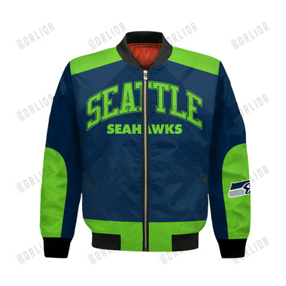 Seattle Seahawks Football Team 2024 - 25 Stay Ahead Of The Trend Bomber Jacket