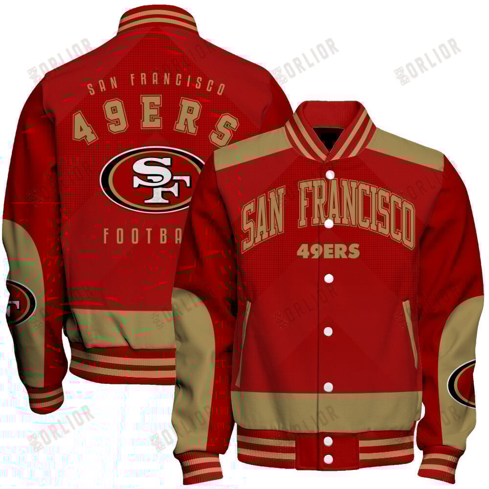 San Francisco 49ers Football Team 2024 - 25 Stay Ahead Of The Trend Unisex Varsity Jacket