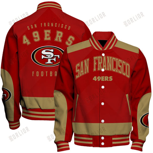 San Francisco 49ers Football Team 2024 - 25 Stay Ahead Of The Trend Unisex Varsity Jacket