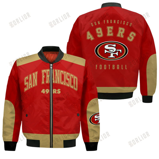 San Francisco 49ers Football Team 2024 - 25 Stay Ahead Of The Trend Bomber Jacket