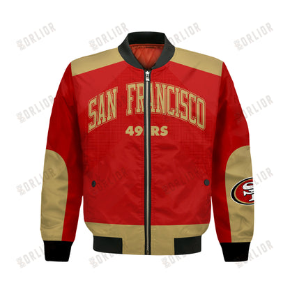 San Francisco 49ers Football Team 2024 - 25 Stay Ahead Of The Trend Bomber Jacket