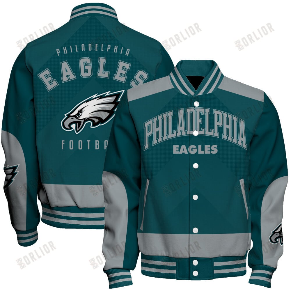 Philadelphia Eagles Football Team 2024 - 25 Stay Ahead Of The Trend Unisex Varsity Jacket
