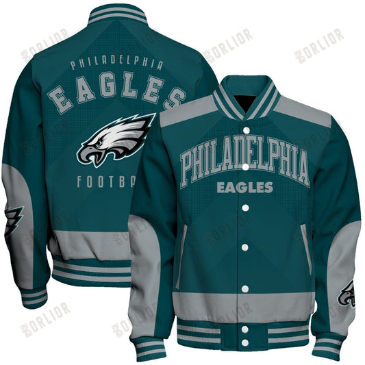 Philadelphia Eagles Football Team 2024 - 25 Stay Ahead Of The Trend Unisex Varsity Jacket
