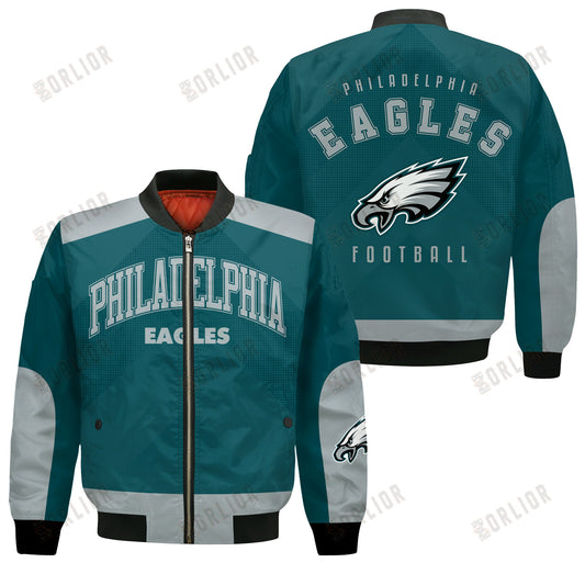 Philadelphia Eagles Football Team 2024 - 25 Stay Ahead Of The Trend Bomber Jacket