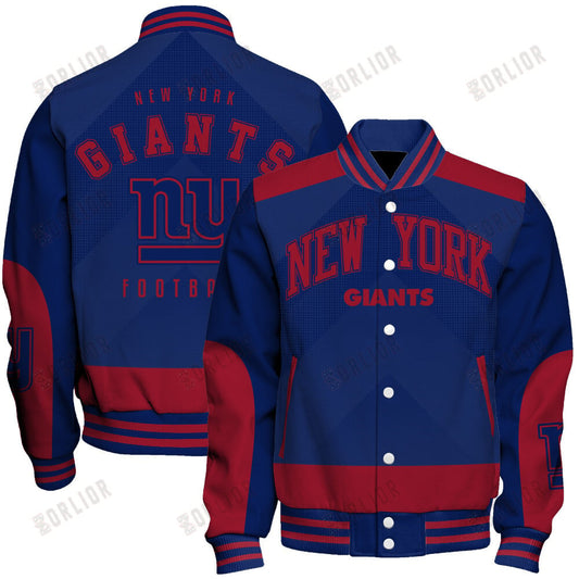 New York Giants Football Team 2024 - 25 Stay Ahead Of The Trend Unisex Varsity Jacket