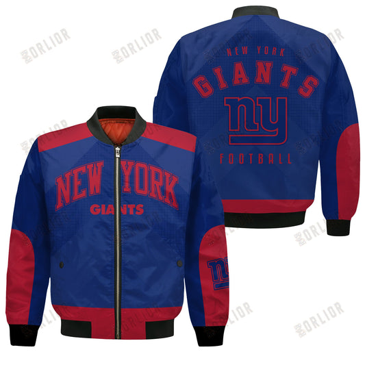 New York Giants Football Team 2024 - 25 Stay Ahead Of The Trend Bomber Jacket