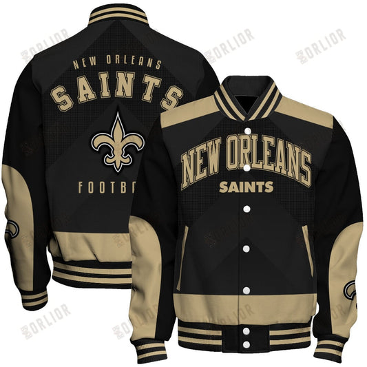 New Orleans Saints Football Team 2024 - 25 Stay Ahead Of The Trend Unisex Varsity Jacket