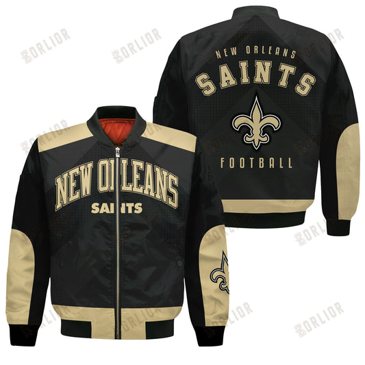New Orleans Saints Football Team 2024 - 25 Stay Ahead Of The Trend Bomber Jacket