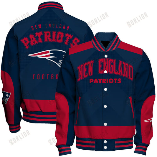 New England Patriots Football Team 2024 - 25 Stay Ahead Of The Trend Unisex Varsity Jacket