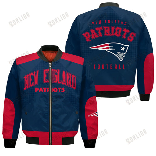 New England Patriots Football Team 2024 - 25 Stay Ahead Of The Trend Bomber Jacket