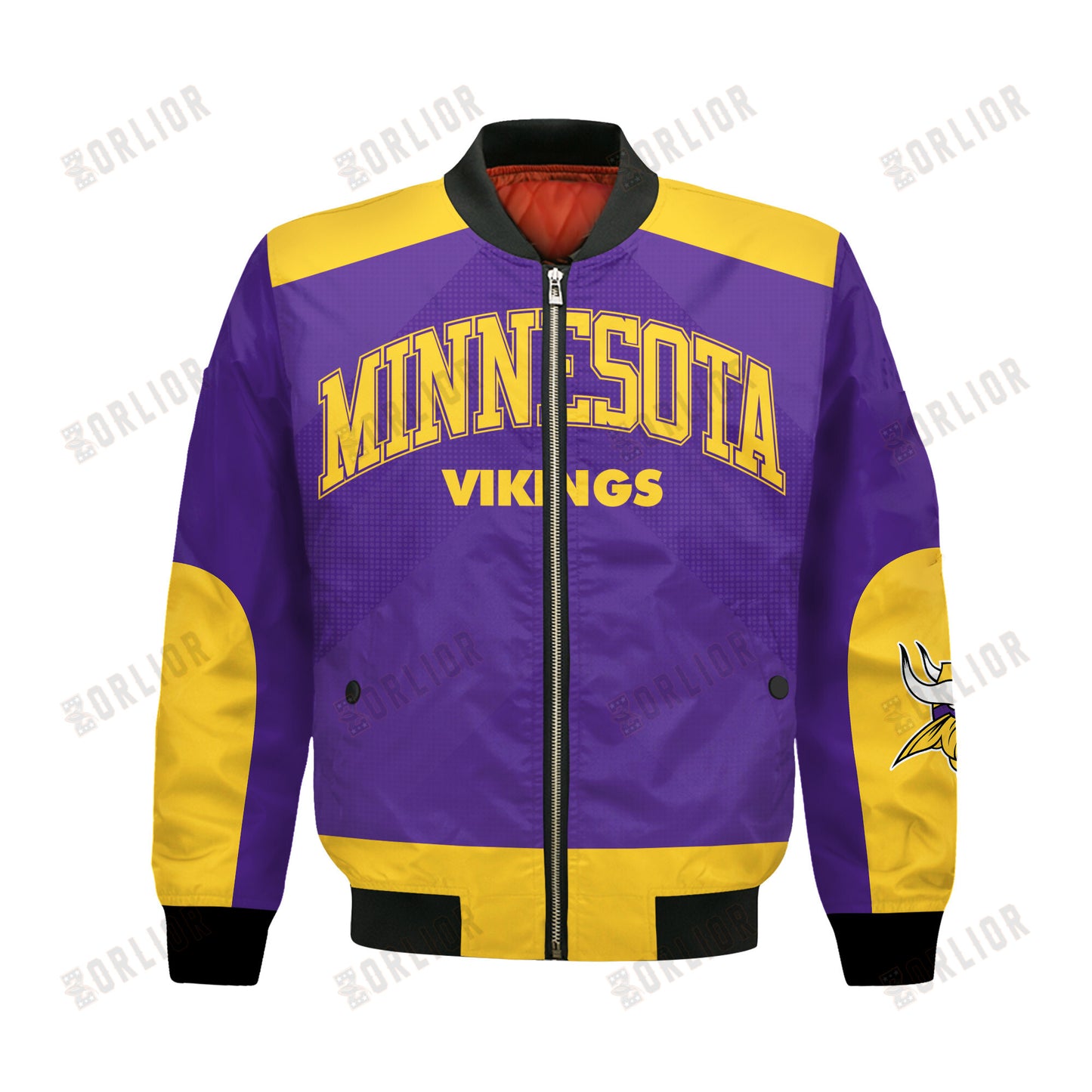 Minnesota Vikings Football Team 2024 - 25 Stay Ahead Of The Trend Bomber Jacket