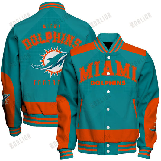 Miami Dolphins Football Team 2024 - 25 Stay Ahead Of The Trend Unisex Varsity Jacket