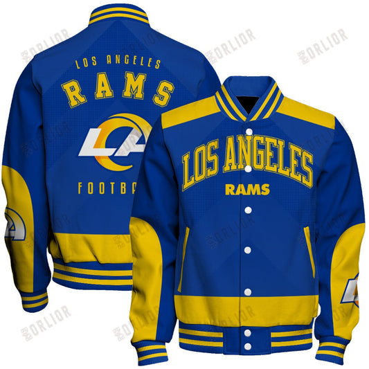Los Angeles Rams Football Team 2024 - 25 Stay Ahead Of The Trend Unisex Varsity Jacket
