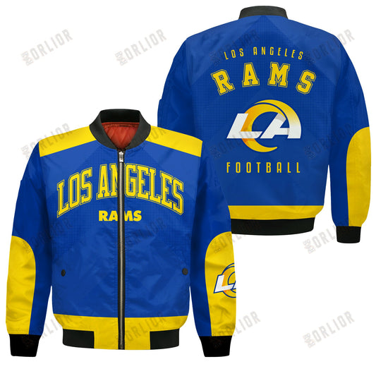 Los Angeles Rams Football Team 2024 - 25 Stay Ahead Of The Trend Bomber Jacket