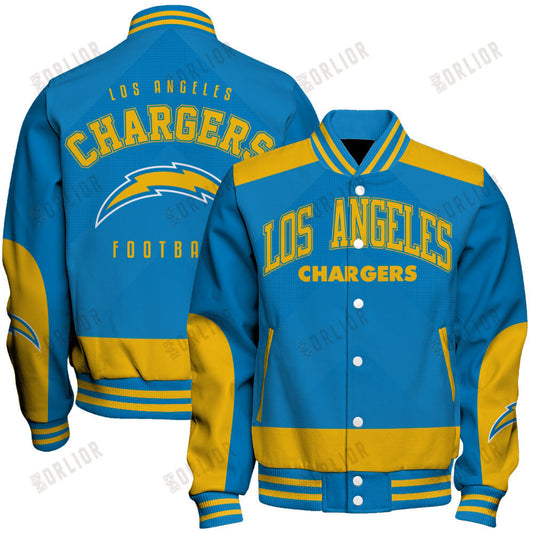 Los Angeles Chargers Football Team 2024 - 25 Stay Ahead Of The Trend Unisex Varsity Jacket