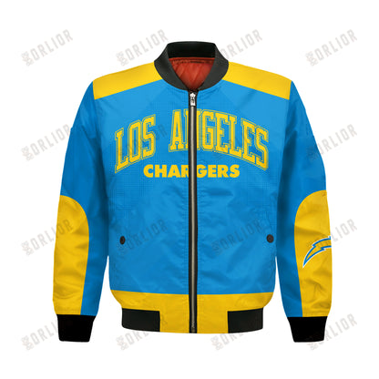 Los Angeles Chargers Football Team 2024 - 25 Stay Ahead Of The Trend Bomber Jacket