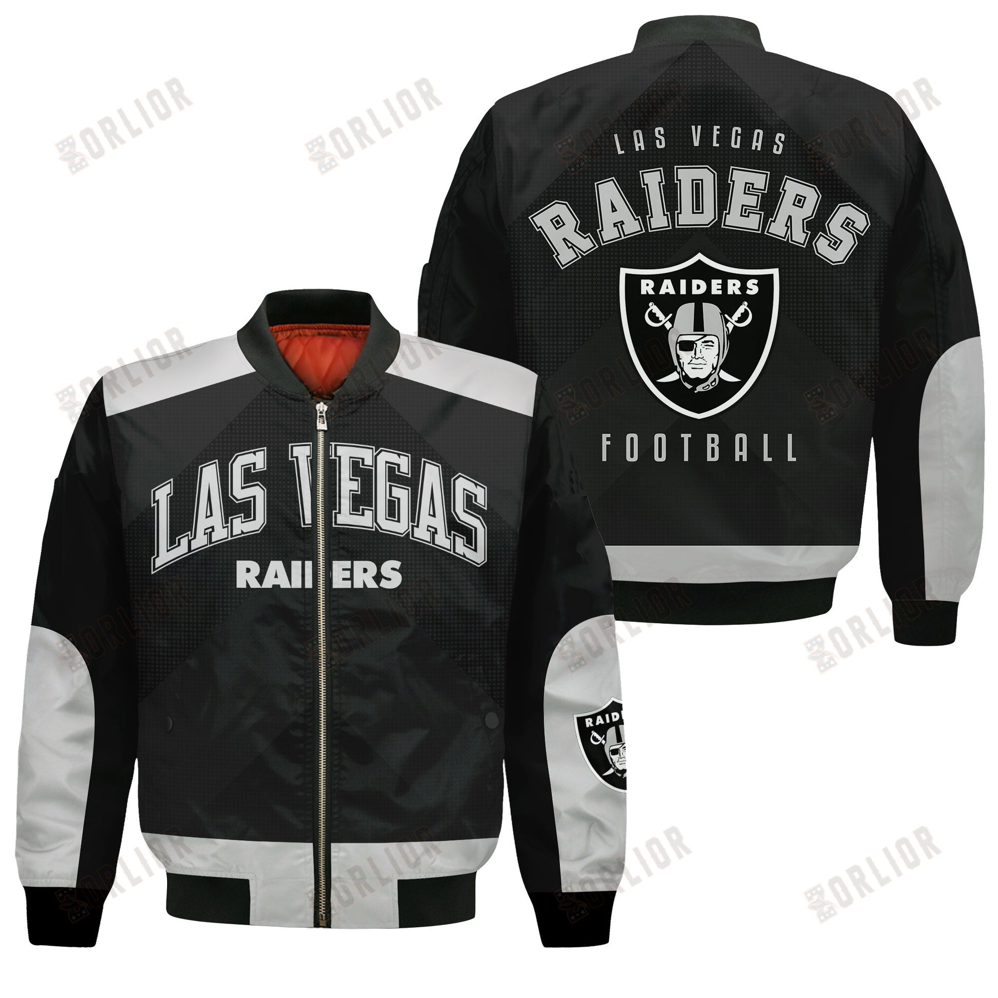 Las Vegas Raiders Football Team 2024 - 25 Stay Ahead Of The Trend Bomber Jacket