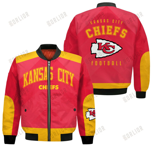 Kansas City Chiefs Football Team 2024 - 25 Stay Ahead Of The Trend Bomber Jacket