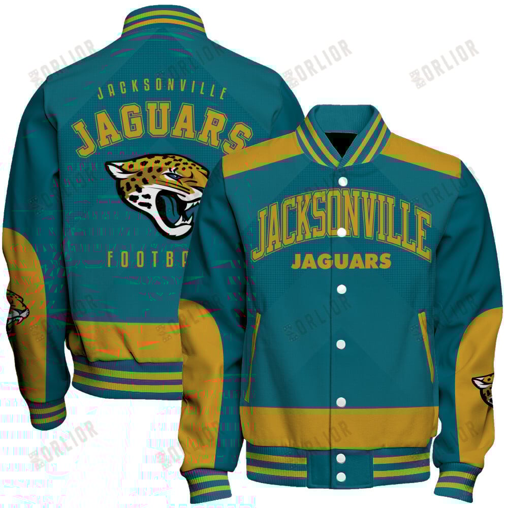 Jacksonville Jaguars Football Team 2024 - 25 Stay Ahead Of The Trend Unisex Varsity Jacket