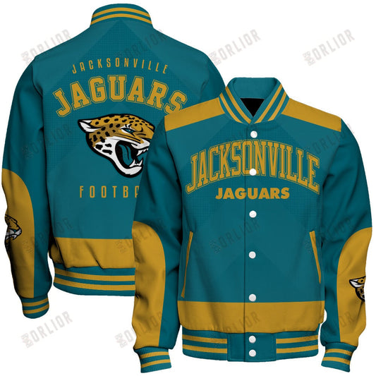 Jacksonville Jaguars Football Team 2024 - 25 Stay Ahead Of The Trend Unisex Varsity Jacket