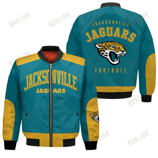 Jacksonville Jaguars Football Team 2024 - 25 Stay Ahead Of The Trend Bomber Jacket