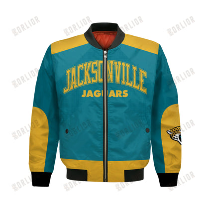Jacksonville Jaguars Football Team 2024 - 25 Stay Ahead Of The Trend Bomber Jacket