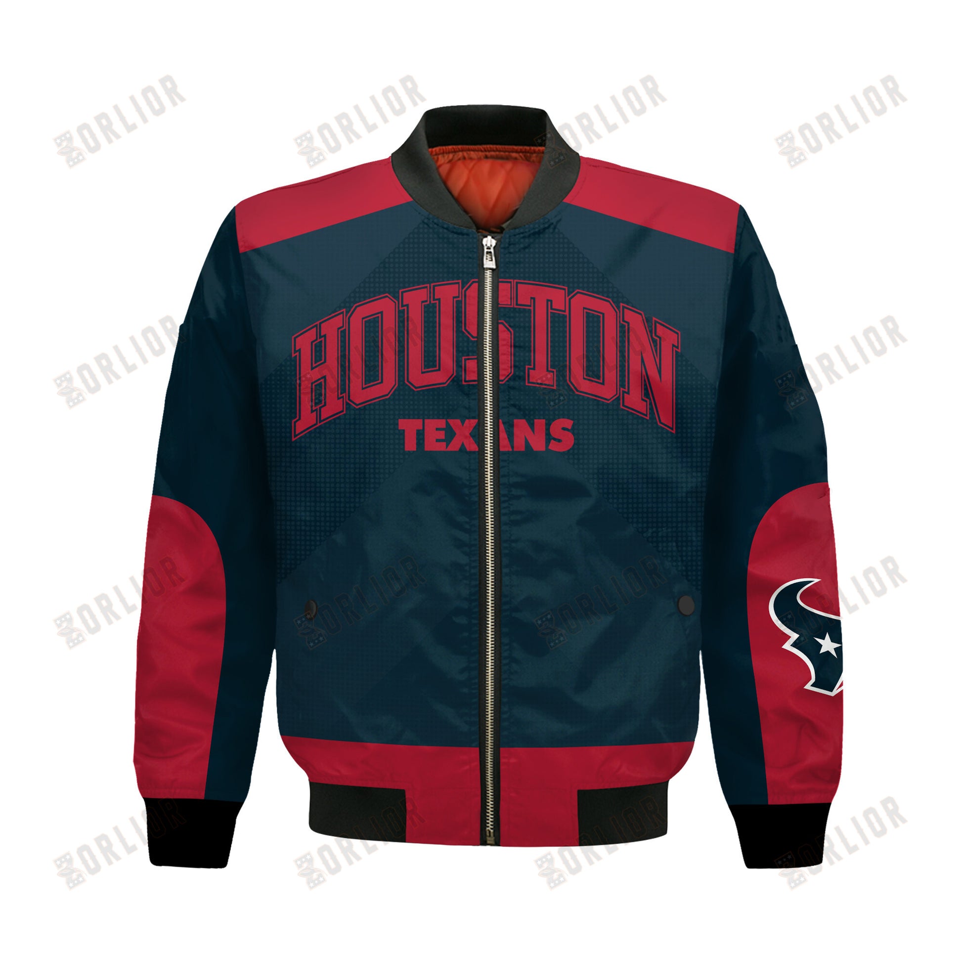 Houston Texans Football Team 2024 - 25 Stay Ahead Of The Trend Bomber Jacket