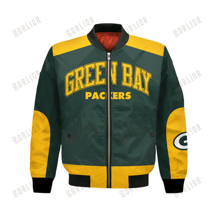 Green Bay Packers Football Team 2024 - 25 Stay Ahead Of The Trend Bomber Jacket