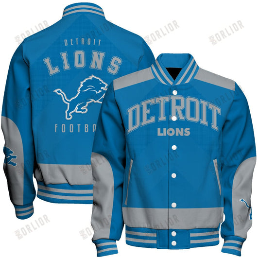 Detroit Lions Football Team 2024 - 25 Stay Ahead Of The Trend Unisex Varsity Jacket