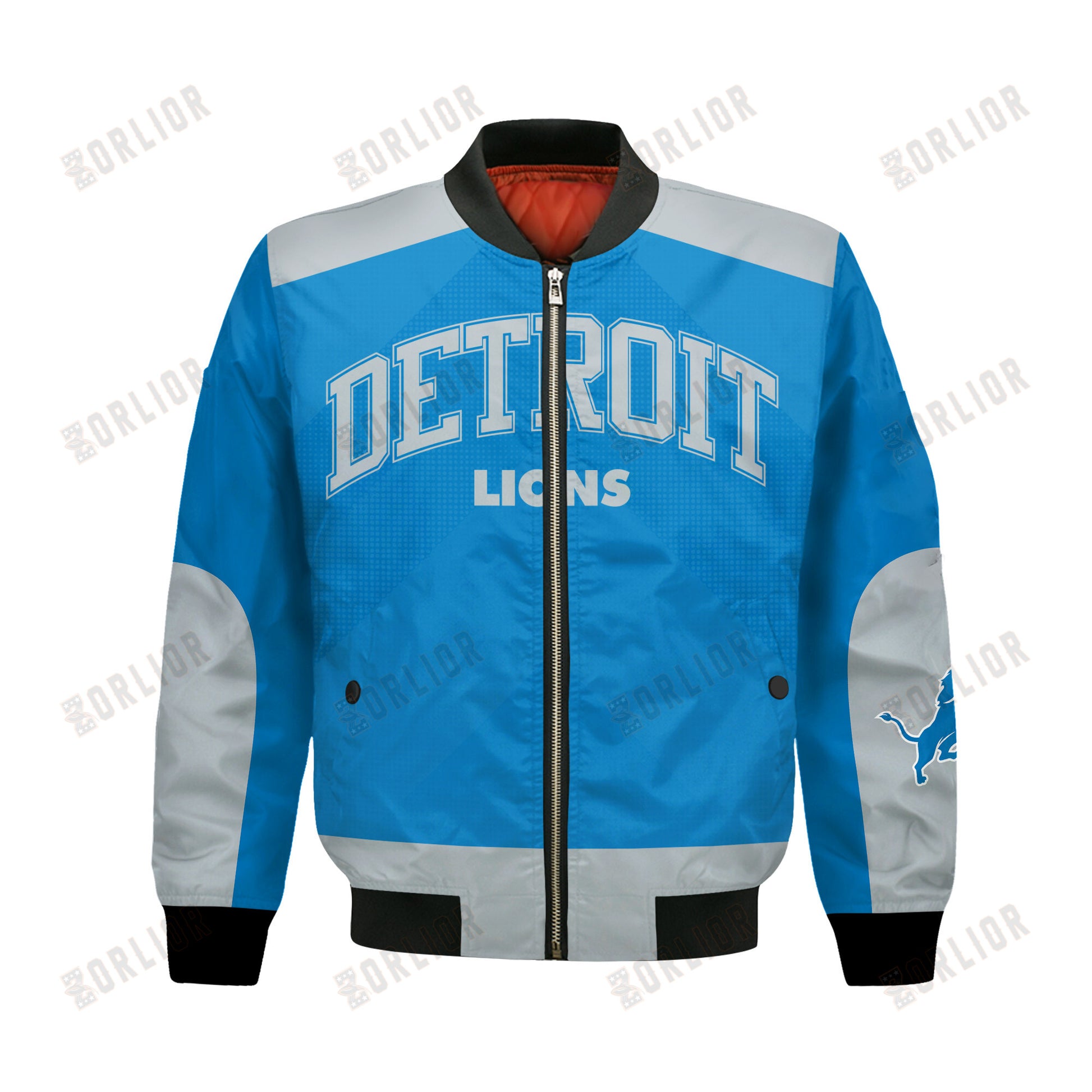 Detroit Lions Football Team 2024 - 25 Stay Ahead Of The Trend Bomber Jacket