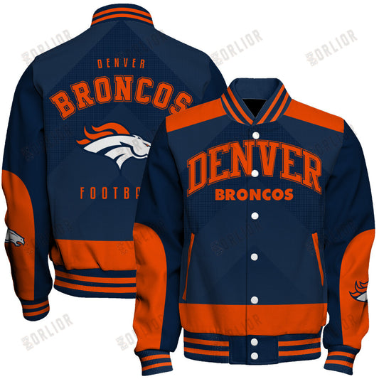 Denver Broncos Football Team 2024 - 25 Stay Ahead Of The Trend Unisex Varsity Jacket