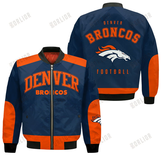 Denver Broncos Football Team 2024 - 25 Stay Ahead Of The Trend Bomber Jacket