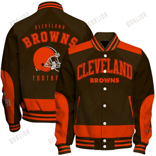 Cleveland Browns Football Team 2024 - 25 Stay Ahead Of The Trend Unisex Varsity Jacket