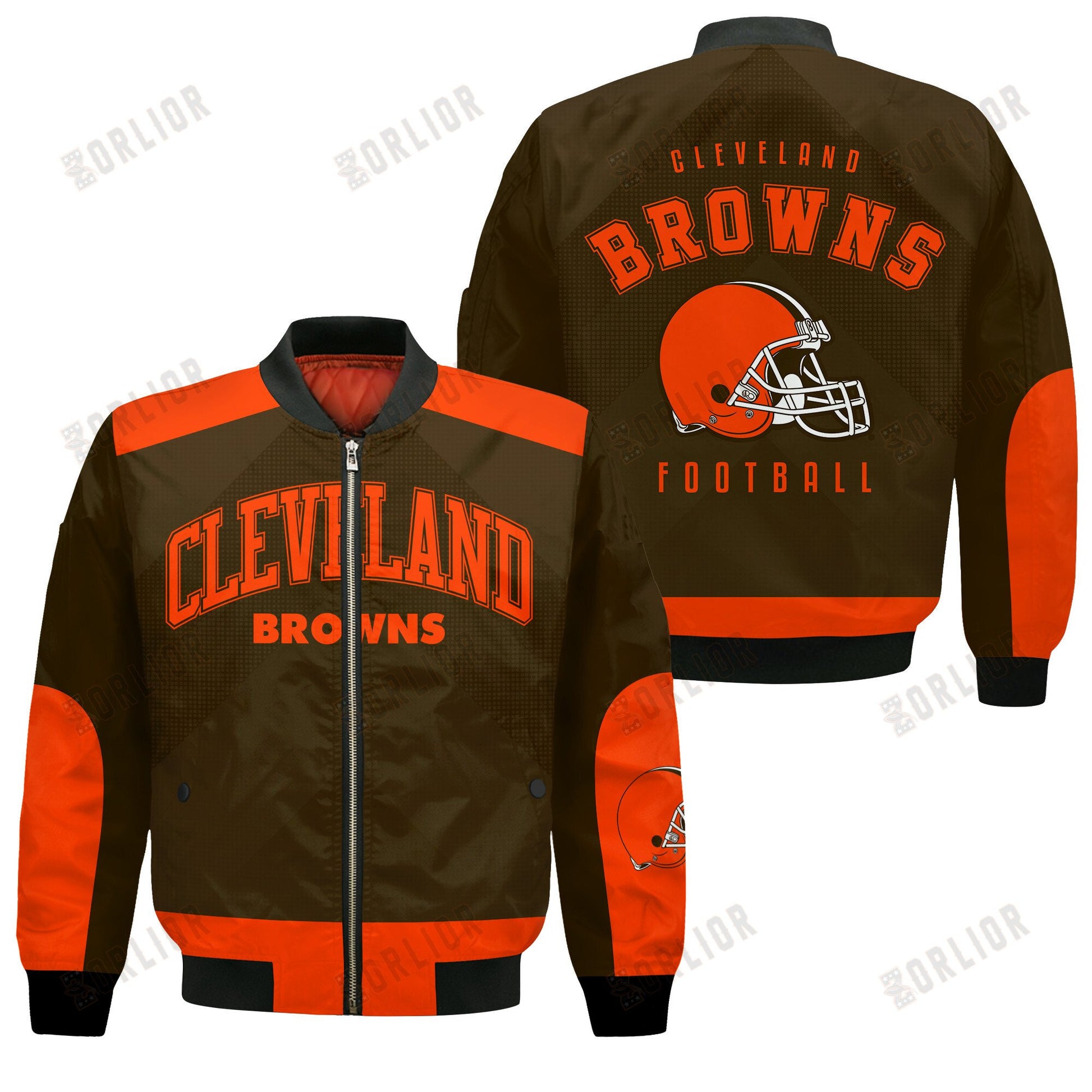 Cleveland Browns Football Team 2024 - 25 Stay Ahead Of The Trend Bomber Jacket
