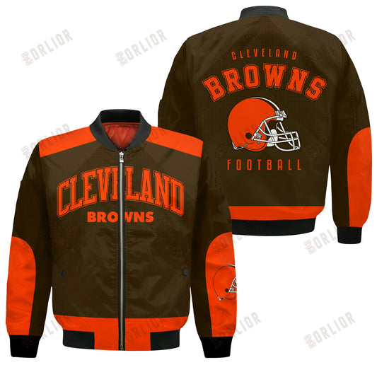 Cleveland Browns Football Team 2024 - 25 Stay Ahead Of The Trend Bomber Jacket