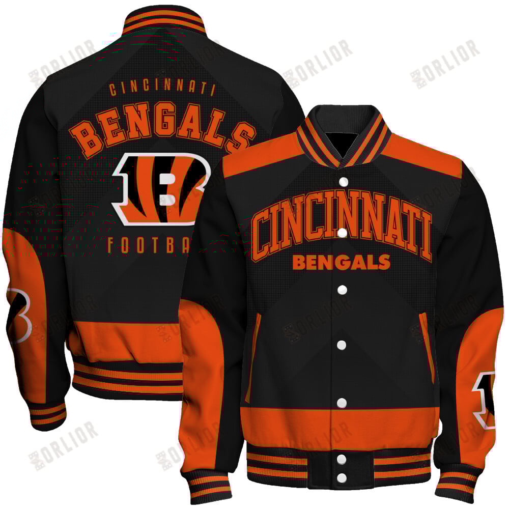 Cincinnati Bengals Football Team 2024 - 25 Stay Ahead Of The Trend Unisex Varsity Jacket