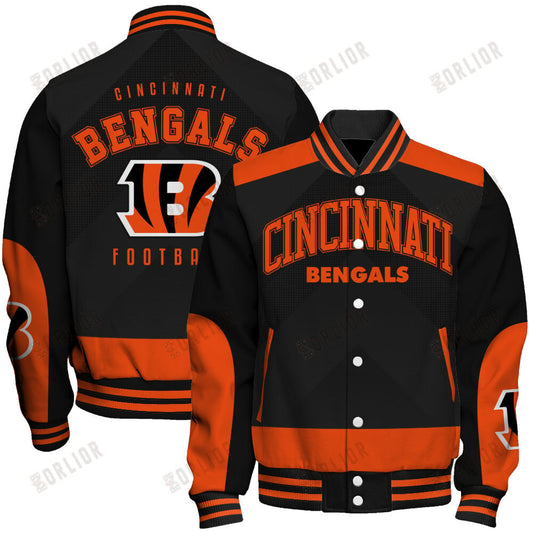 Cincinnati Bengals Football Team 2024 - 25 Stay Ahead Of The Trend Unisex Varsity Jacket