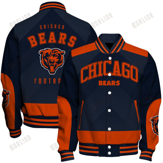 Chicago Bears Football Team 2024 - 25 Stay Ahead Of The Trend Unisex Varsity Jacket