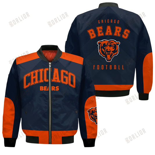 Chicago Bears Football Team 2024 - 25 Stay Ahead Of The Trend Bomber Jacket