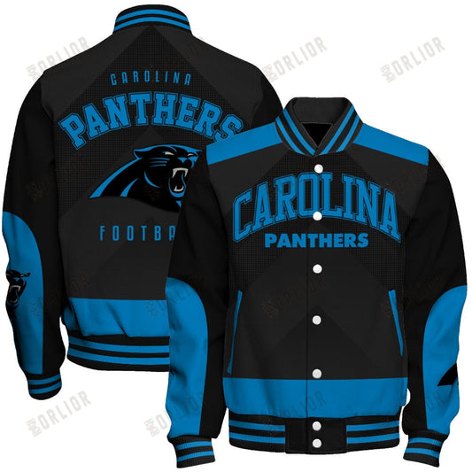Carolina Panthers Football Team 2024 - 25 Stay Ahead Of The Trend Unisex Varsity Jacket